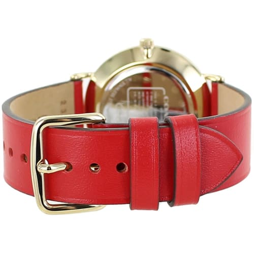 Coach PERRY Women's Zodiac Rabbit Watch with Red Leather Strap (14503977)