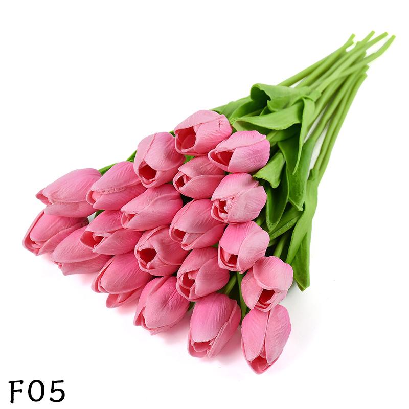 5/10pcs PU Tulip Simulation Flower Artificial Flowers Fake Tulips Real Touch Flower Arrangement Bouquet for Home Wedding Decor