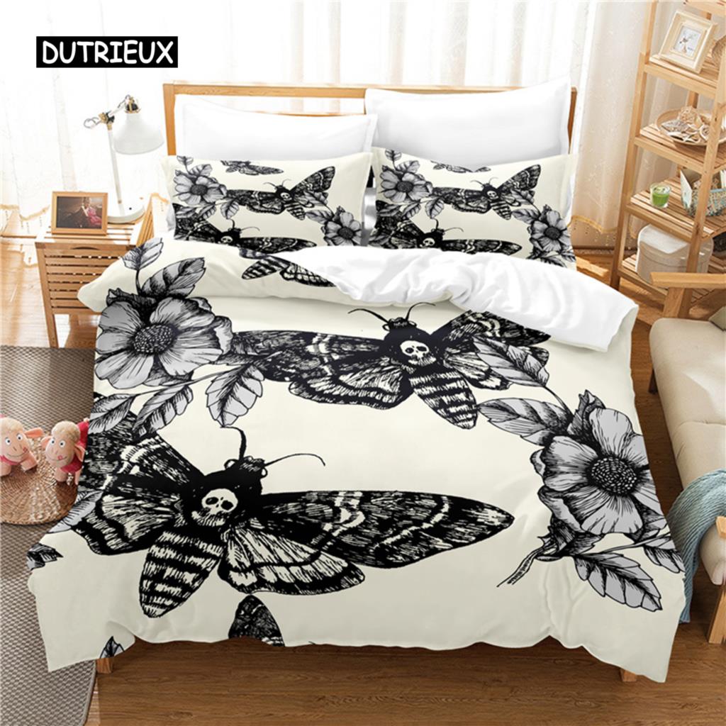 

Комплект постельного белья Pretty Butterfly, комплект пододеяльников, постельное белье с 3D-печатью, комплект постельного белья размера Queen, модный дизайн EU single(135x200cm)