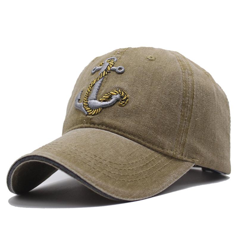 New embroidered denim cap men's old washed personalized casual baseball cap women's sunshade sun protection hat women