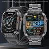 New Rugged Military Smart Watch Outdoor Sport Bracelet 1.96'' HD Display Sports Fitness AI Voice Smartwatch