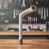 Gooseneck Stem Aluminum Alloy Quill Unified for Commuters, Cyclists, City Bikes Silver