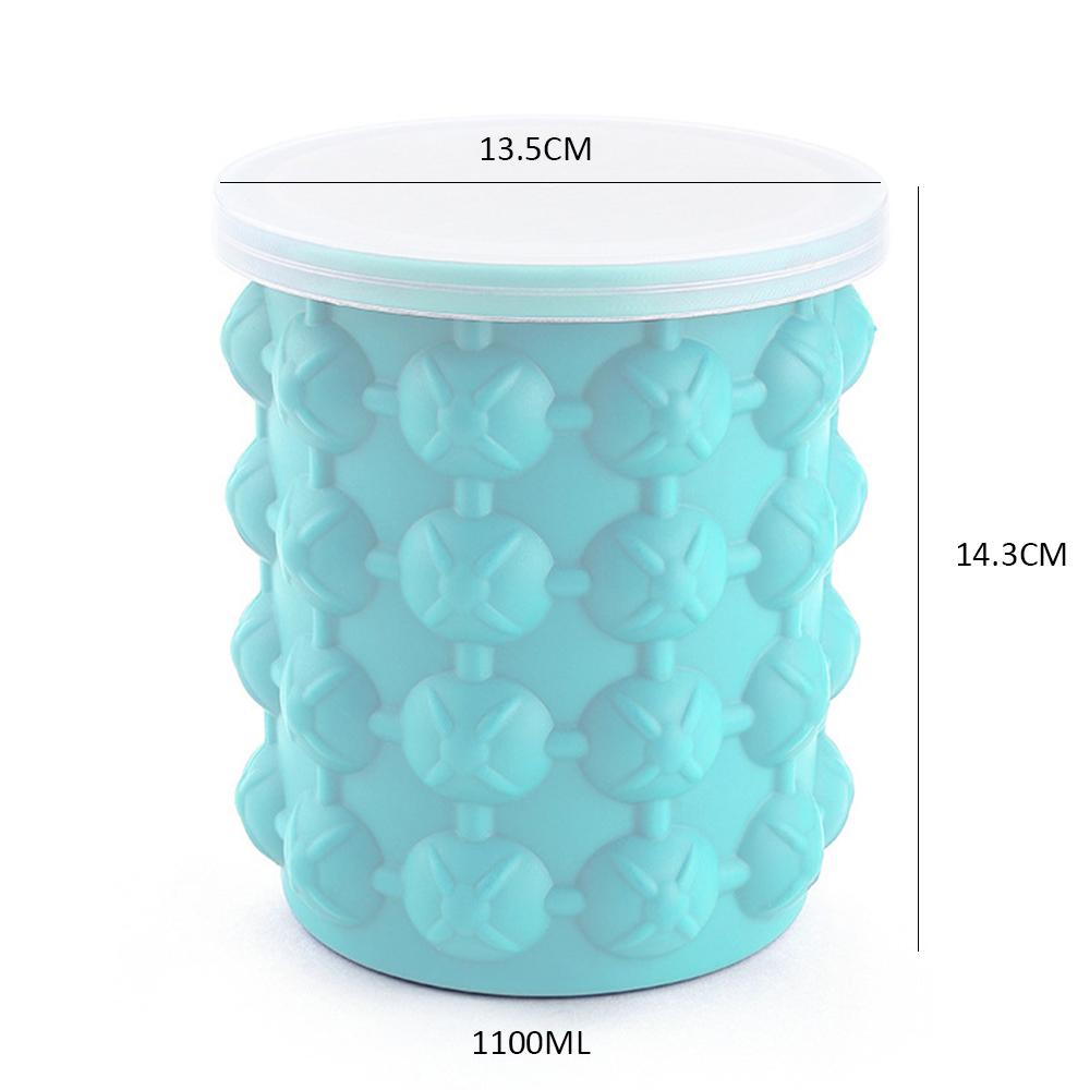 Silicone Ice Bucket Ice Cube Maker Portable Whisky Ice Bucket Wine Ice Cooler Beer Barware Tools Kitchen Accessorie