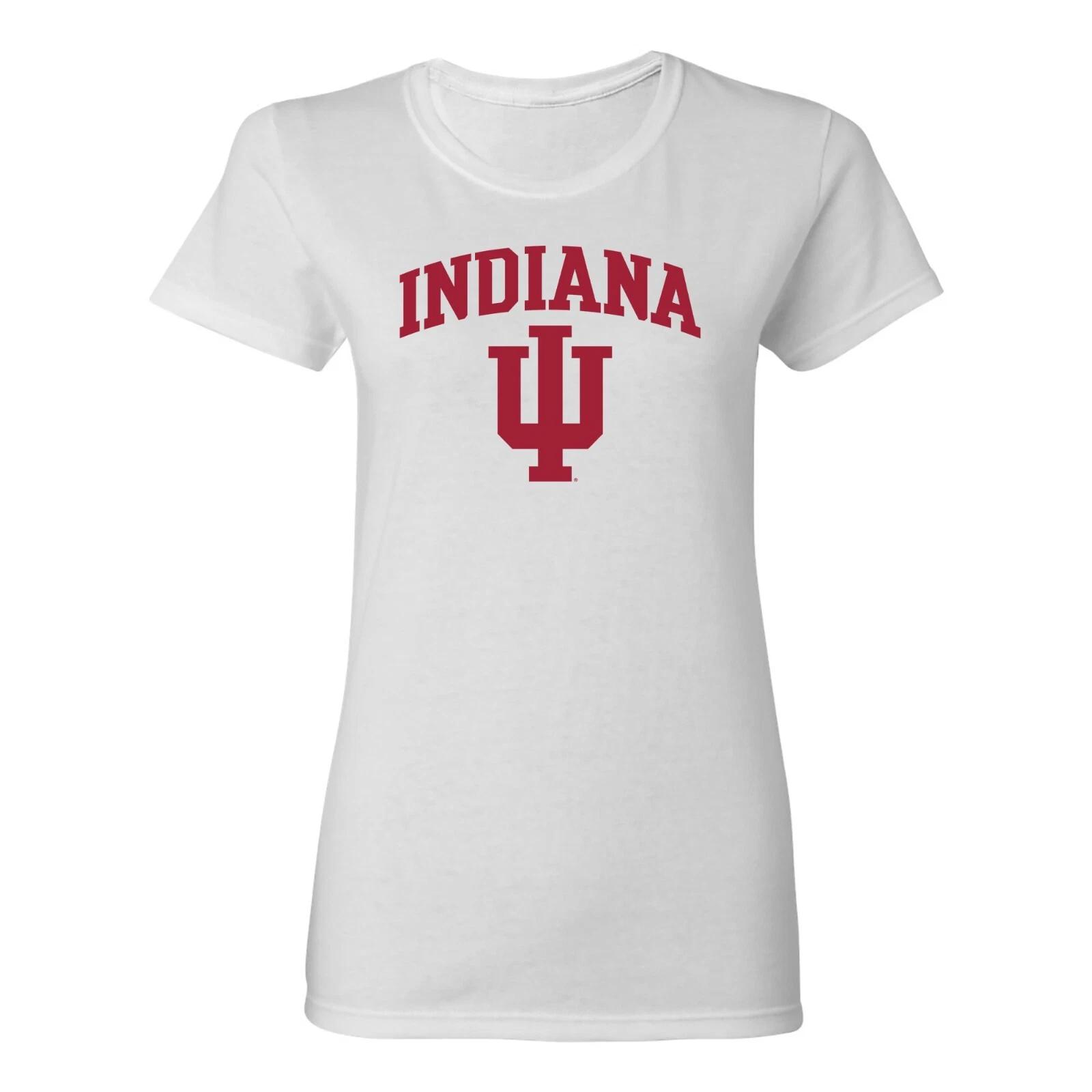 Indiana Hoosiers Arch Logo Womens T-Shirt - White M