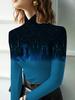Women's Cheongsam Collar Long-sleeved T-shirt, Suitable for Women, Regular Version, Spring and Autumn Series