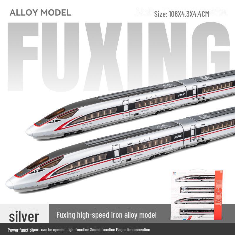 

Модель скоростного поезда Fuxing из сплава - игрушка для сборки и моделирования для мальчиков