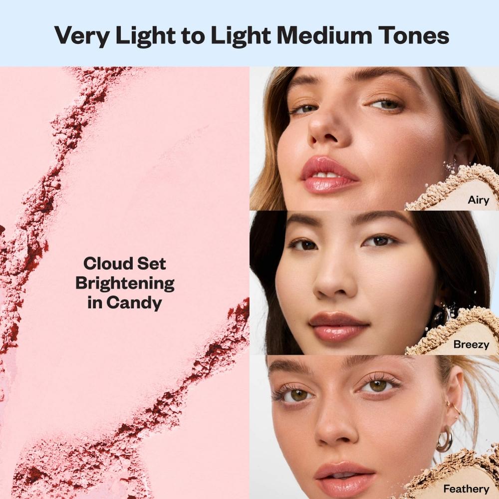 Kosas Cloud Set Baked Setting   Glättendes Talkfreies Veganes Puder 0,33 Unzen  9,5 g Breezy Sheer liGht