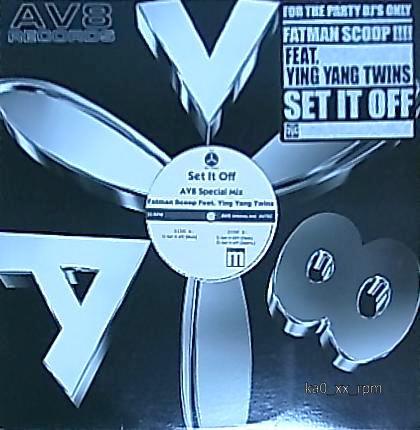 

12inch Record FATMAN SCOOP YING YANG TWINS Set It Off AV072 Japan Rap HipHopRB Used
