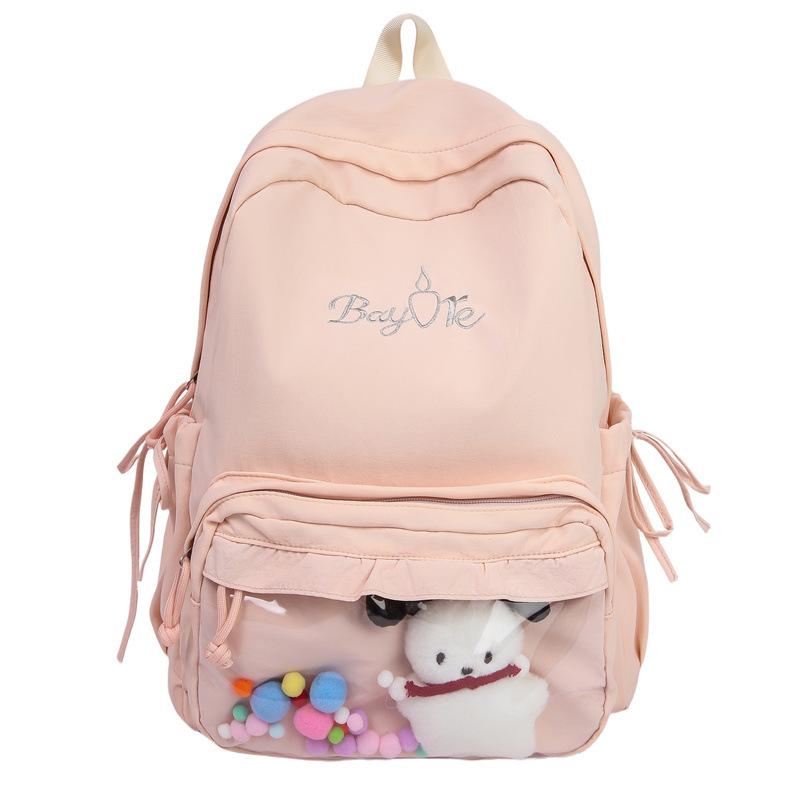 Dopamine Casual Travel Backpack High Value Junior and Senior High School Students Versatile Commuting Backpack Large Capacity Cute Pain Bag
