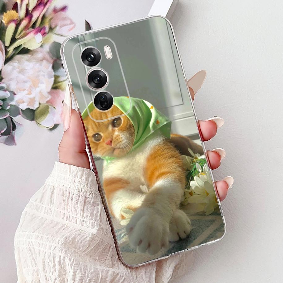 For OPPO Reno12 Pro 5G Case CPH2629 Cover Transparent Silicone Fashion Butterfly Soft Case For Reno 12 CPH2625 Reno 12Pro Fundas