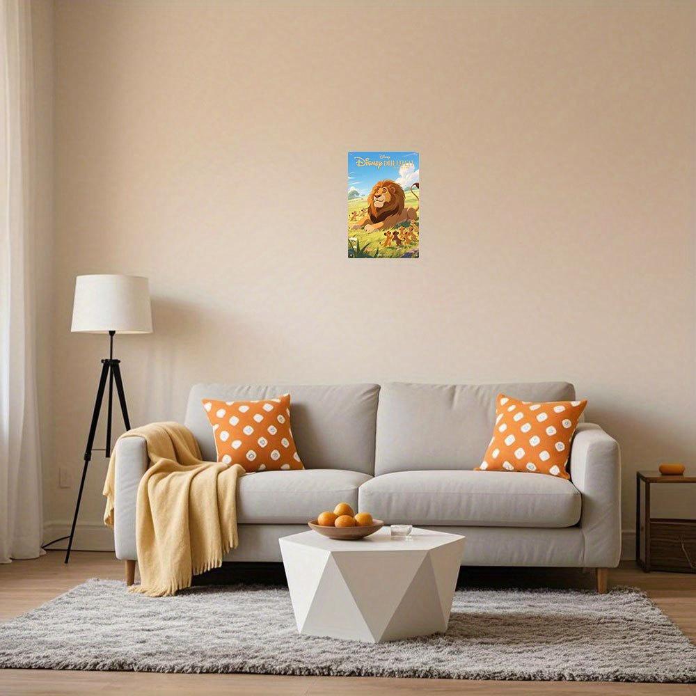 2D Flat, 1pc, Disney Character Group Metal Sign - 8x12 inches 20x30cm Colorful Iron Wall Art Decor, Suitable for Home, Office, C