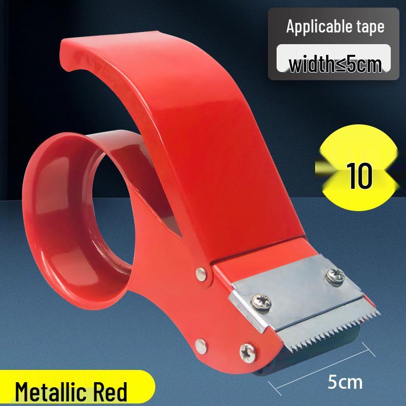 Thickened Plastic Carton Sealer: 5CM/6CM Wide Tape Cutter, Large Gold Tape Dispenser.