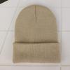 Unisex Fluorescent Acrylic Beanie – European and American Candy Color Knit Hat for Autumn and Winter