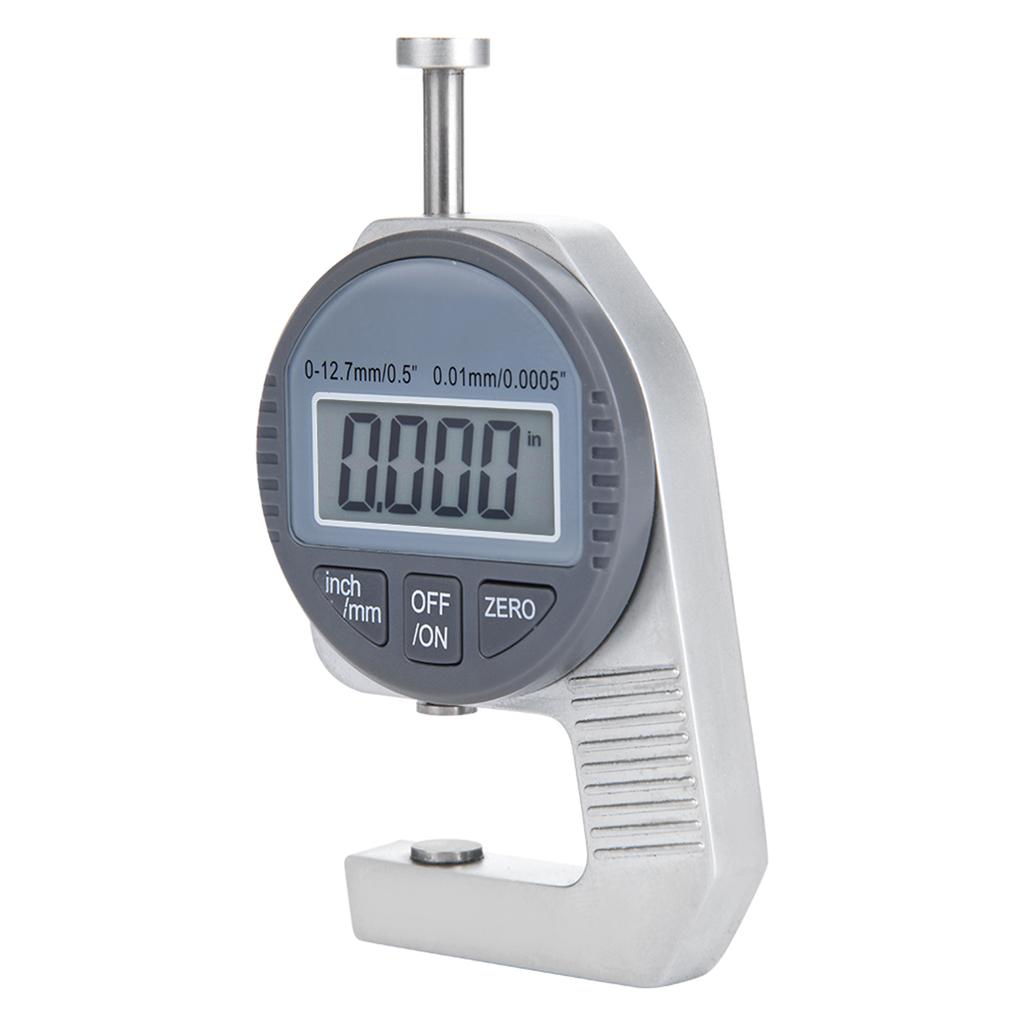 Digital LCD Readout Percentile Thickness Gauge 0 12.7mm 0.5  0.01mm   0.0005  Flat Measure Head