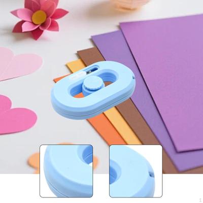 Box Cutter Opener Compact Mini Lightweight Paper Knife Utility for Stretch Wrap Banding