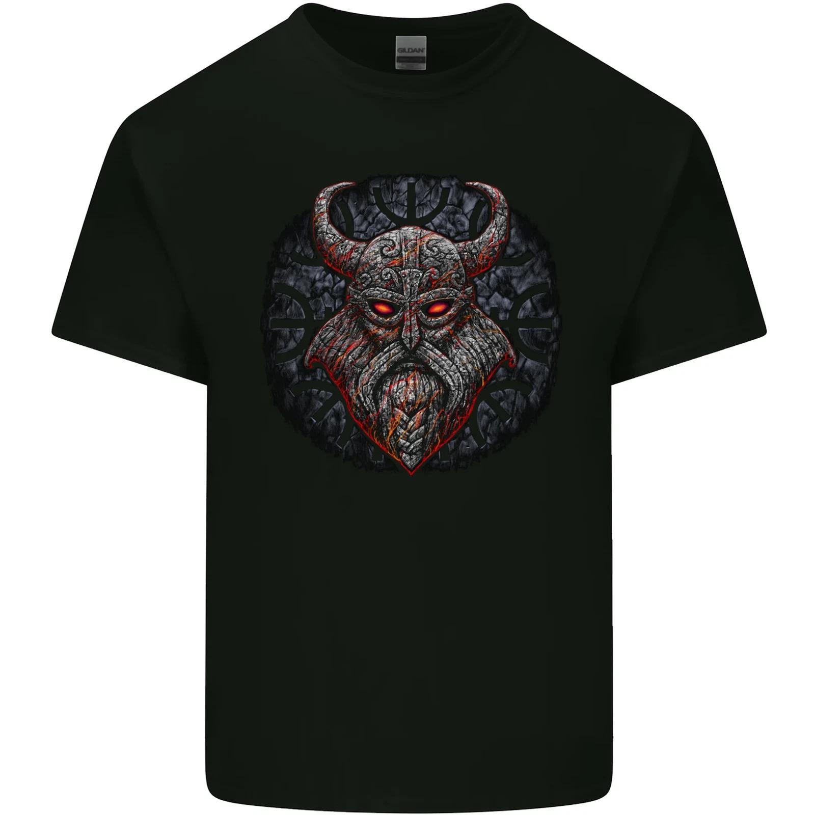 A Tribal Viking With Symbols Kids T-Shirt Childrens 2XL
