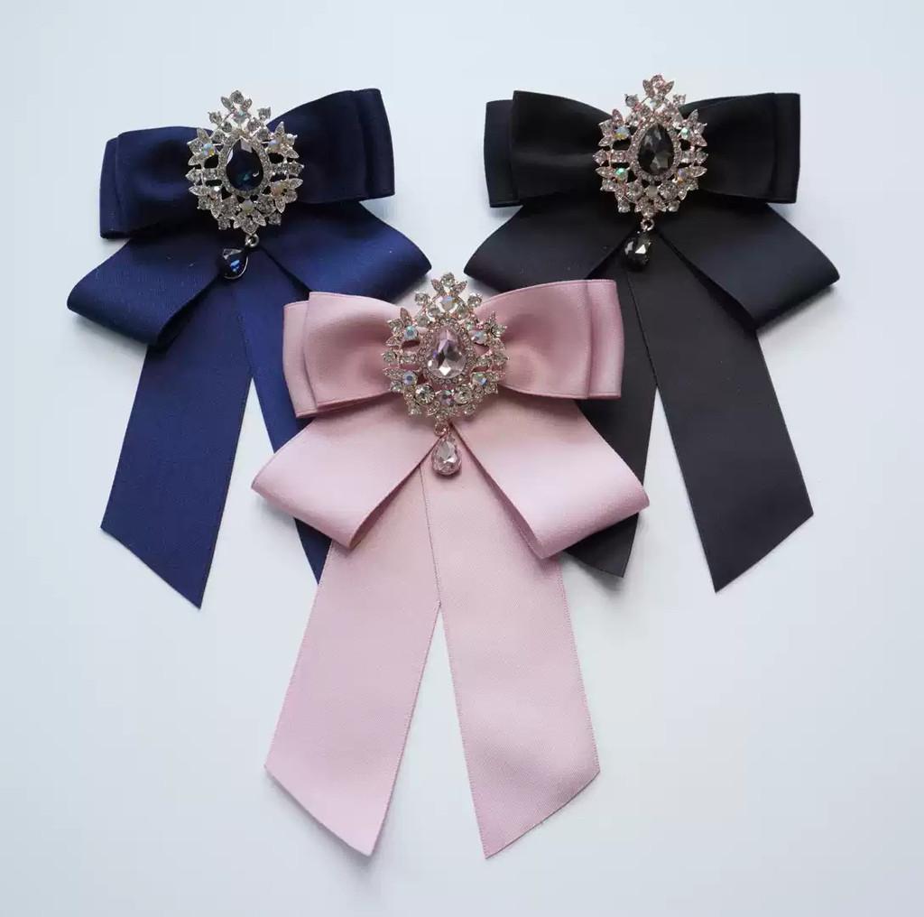 Elegant Palace Style Satin Bow Tie With Sparkling Galaxy Design For Formal Events