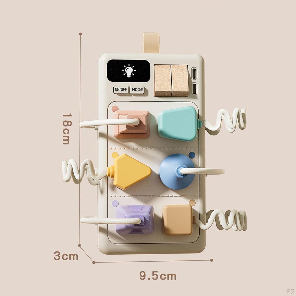 Sensory Plug Outlet Busy Board Portable Hand Eye Coordination above 6 Months Fine Motor Skills