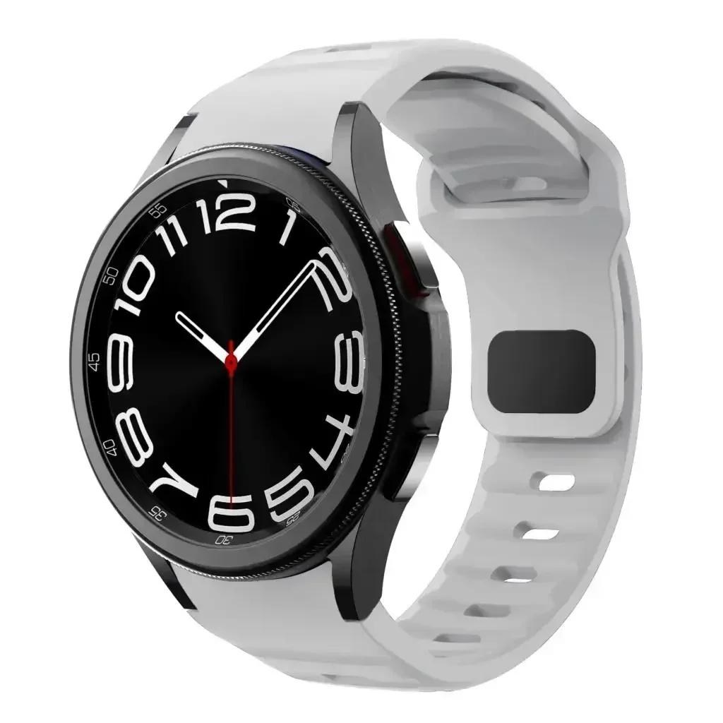 Silikonarmband für Samsung Galaxy Watch 6 Classic 47 mm 43 mm/4 Classic 46 mm 42 mm Armband Galaxy Watch 5/5pro 45 mm/4/6 40 mm 44 mm