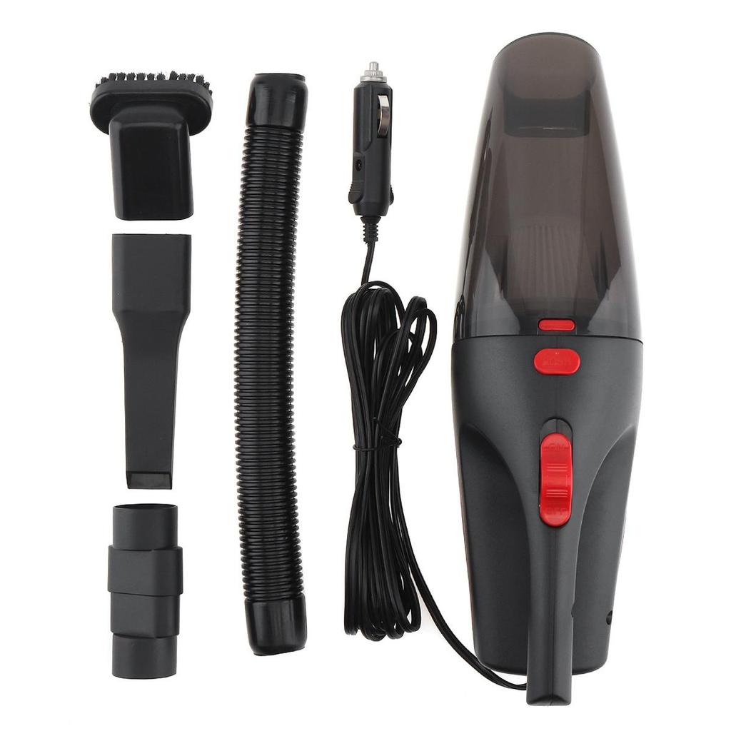 12V 120W Portable Handheld Car Dry Wet Dual-use Vacuum Cleaner with Washable HEPA Filter LED Light