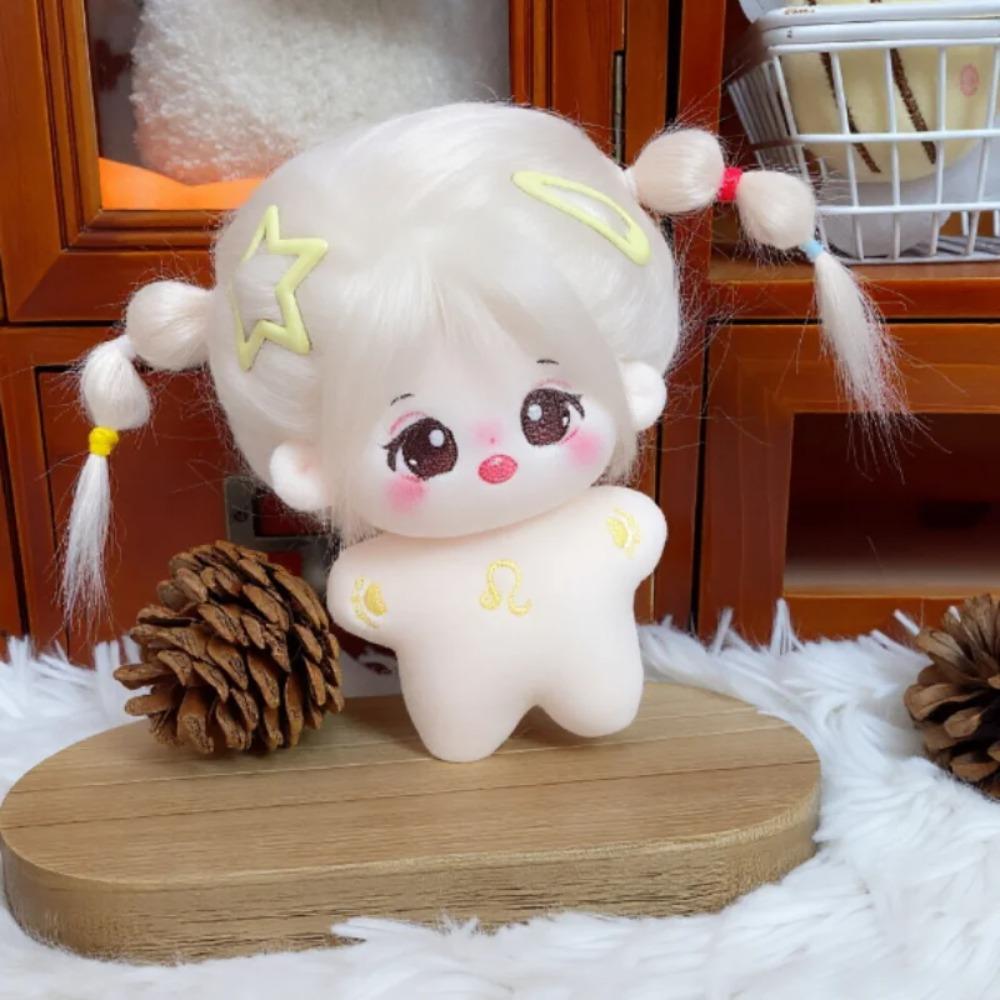 10cm Mini Kawaii Plush Cotton Doll Idol Starfish Body Stuffed Gemini Constellation Dolls Anime Figure Toys Fans Collection Gifts