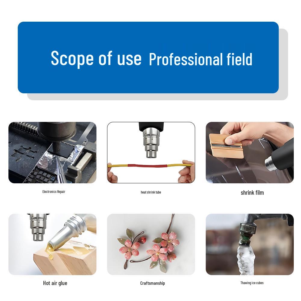 Industrial High-Power Portable Hot Air Gun with Digital Temperature Control for Electronic Repair and Welding