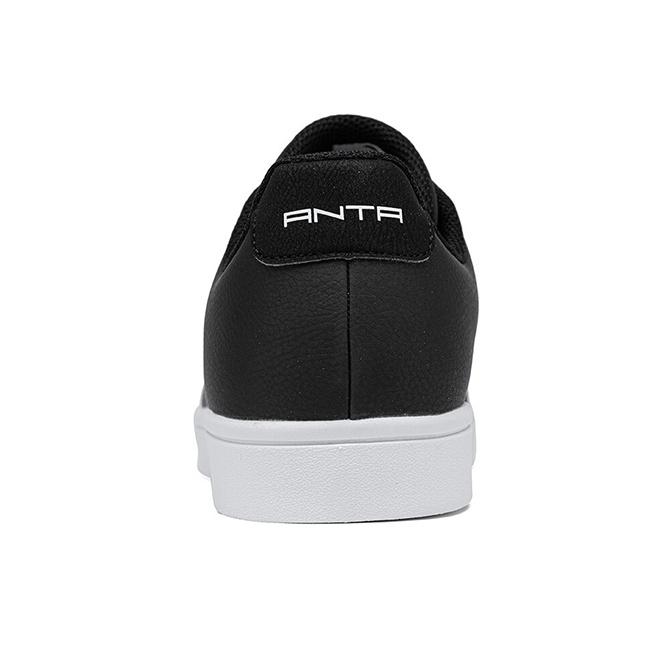 Anta Synthetic Leather Non-Slip Wear-Resistant Low-Top Sneakers Men Sneakers Black 912028003-1