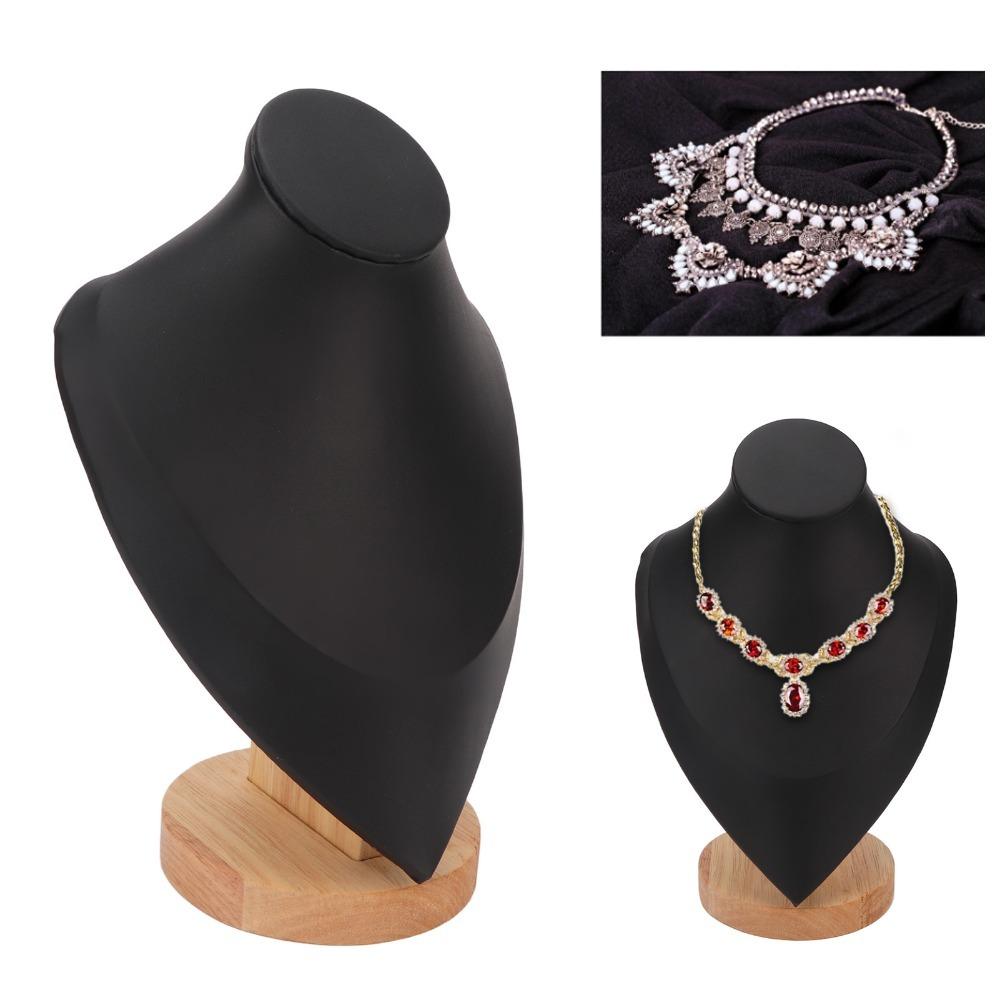 Holz Mittlerer Hals Mannequin Schmuckhalter Handgemachter Schmuck Fertigprodukt Ausstellung