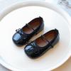Girls' Small Leather shoes2026Spring and Autumn New Korean Style Mary Jane Slip-On Bow Ballet Soft Sole Princess Shoes