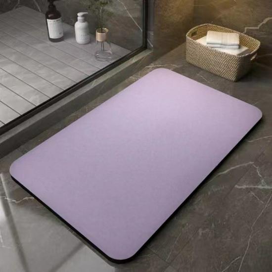 Simple Diatom Mud Floor Mat - Stain-Resistant, Water-Absorbent, Non-Slip, Wear-Resistant, Easy-Clean Bathroom Foot Mat.