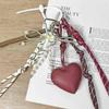 Yogodlns Heart Shape Cute Bow Mini Backpack Hanging Handbag Pendant Bag Pendant Bags Accessories