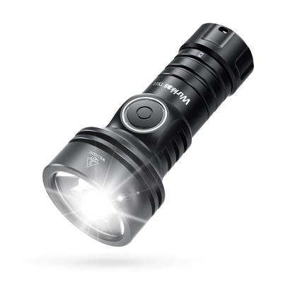 Wurkkos TS11 USB Rechargeable LED Powerful 2000 SFT40 TIR 616 Meter Beam Portable Perfect for Night Outdoor Stepless Emergency Batteries Included