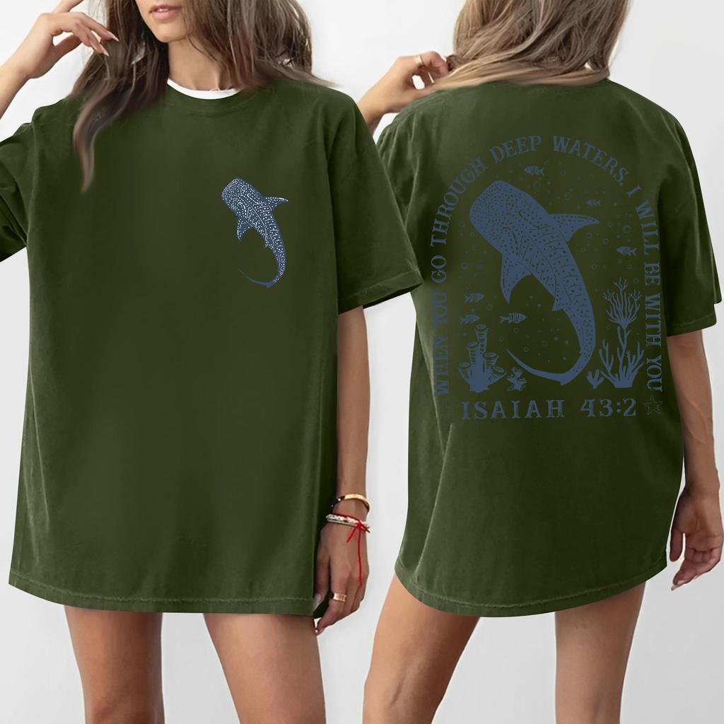 Women's Round Neck Printed Short-sleeved T-shirt Top