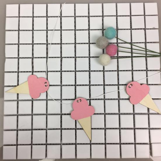 10 st Söt Glassform TräHängen Barnkammare Hem Barn