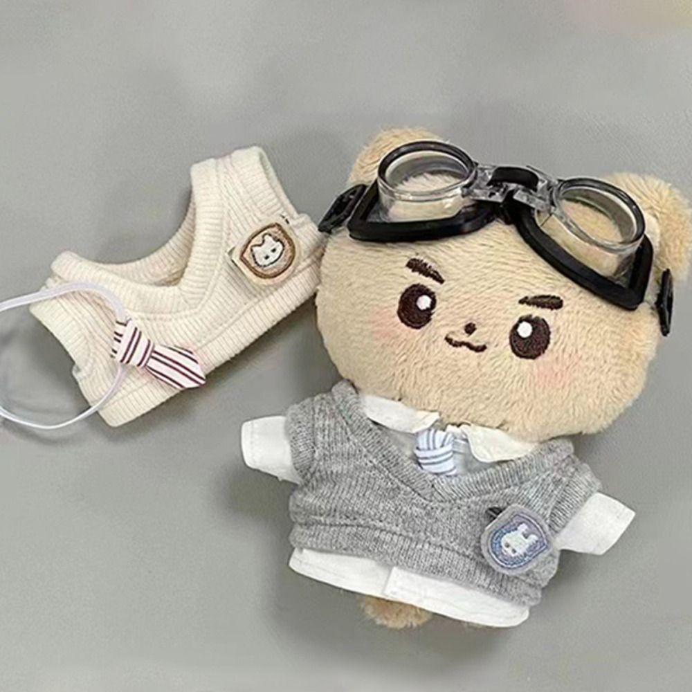 Tie Plush Dolls Clothes Kawaii Doll Handmade Clothes Only Selling Clothes Doll Vest Set  Gift