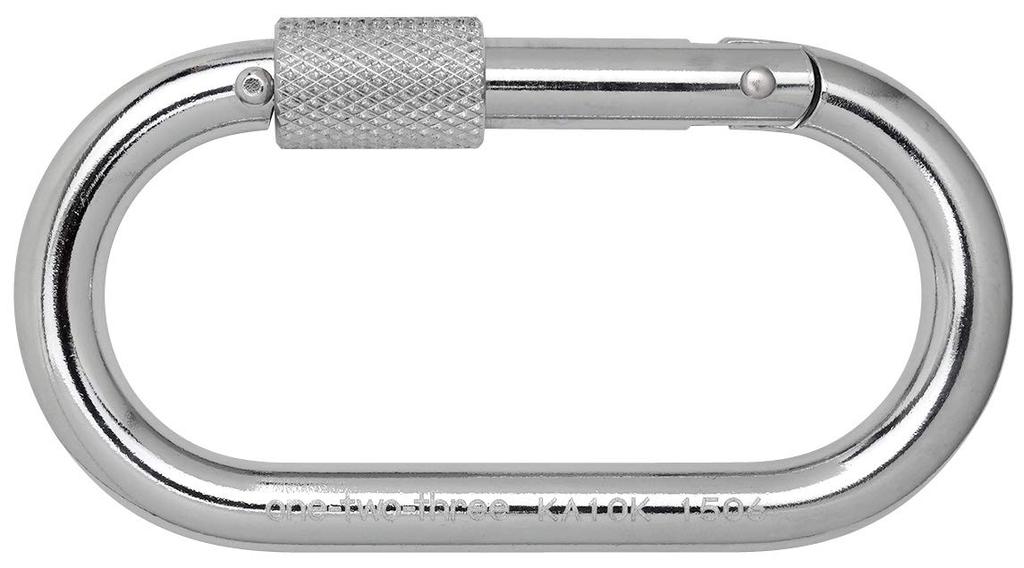 123 Two Carabiner Iron O Type with Ring KA10K (One Three)