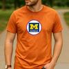 Vintage Retro University of Michigan Logo Cotton Graphic T Shirt Unisex Short Sleeve Alumni Graduate Holiday Birthday Gift Top