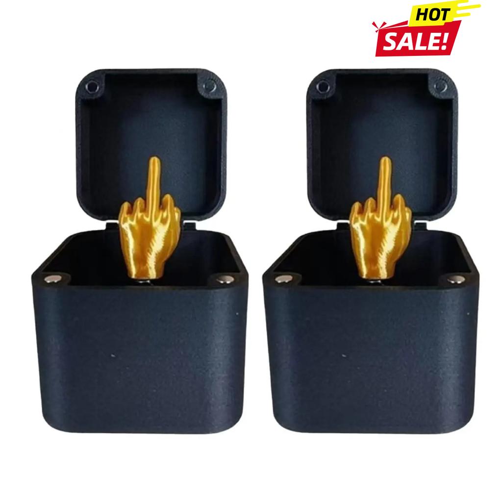 Christmas Interesting Prank Gift Middle Finger In Box Christmas Box Funny Creative Gifts Office Desk Decoration Home Decoration