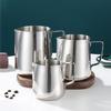 300/420/600ML Large Capacity Milk Frothing Cup with Measurement Marks Portable Coffee Frother Pitcher with Ergonomic Handle