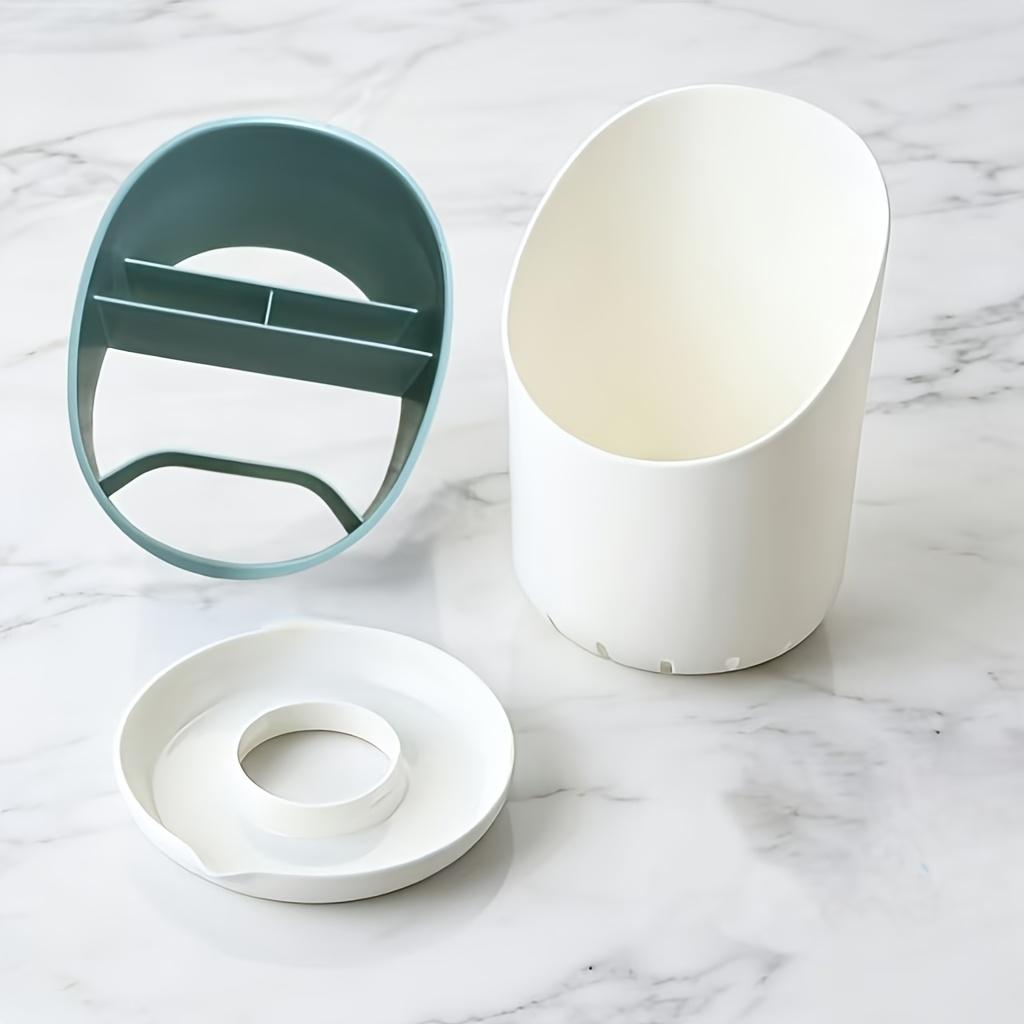 Drainable Chopstick Storage Tube 1Pc Kitchen Tableware Holder Rack Household Countertop Cutlery Drain Box Organizer