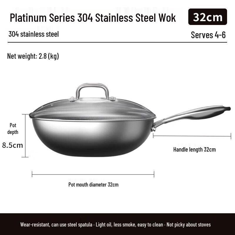 

Kangbah 3-Piece 304 Stainless Steel Non-stick Cookware Set