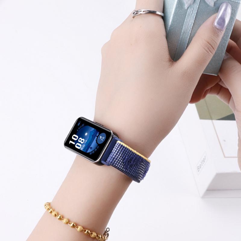 Sports Nylon Loop Strap for Huawei Band 10/9/8 Official Replacement Bracelet Belt Huawei Band 9/10 Wristband Correa Accessories