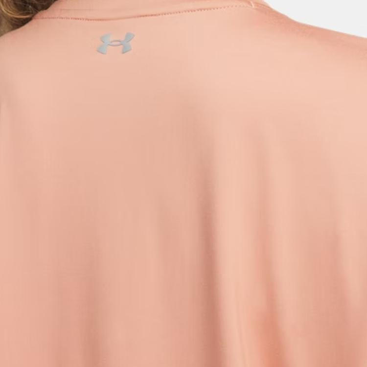 Under Armour Movement Short Sleeve Solid Color Quick Dry Drop Shoulder T-Shirt Women T-Shirts 6000217-696
