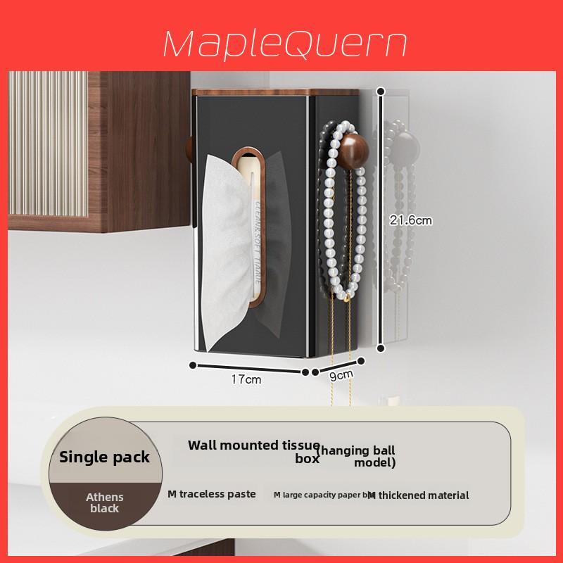 Wall Mounted Tissue Box With Waterproof Material For Bathroom And Kitchen Use