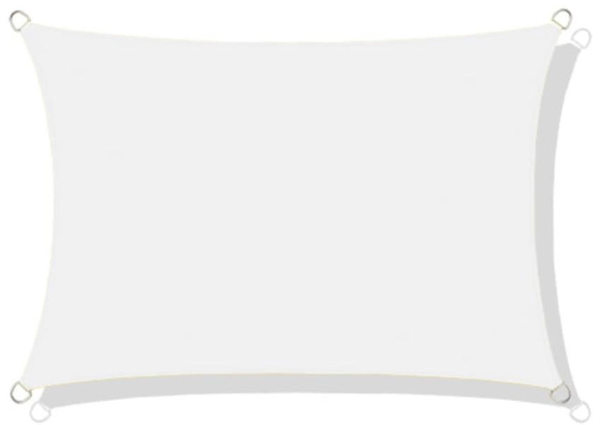 Shade Sail, Waterproof Nylon, 3x5 M, White