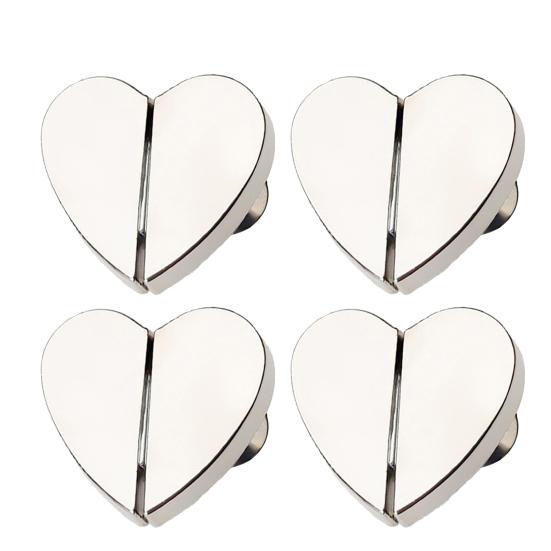 2/4/12/20Pcs Love Heart Curtain Magnet Closure Prevent Light Leaking Magnetic Curtain Clip Heavy Duty Alloy Thin Drapery Curtain Weight Magnet Holder