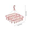 Sock Drying Rack Folding Laundry Clothes Hanger 32 Clips Plastic Rotatable Dryer Clothes Drying Racks Organization for Underwear