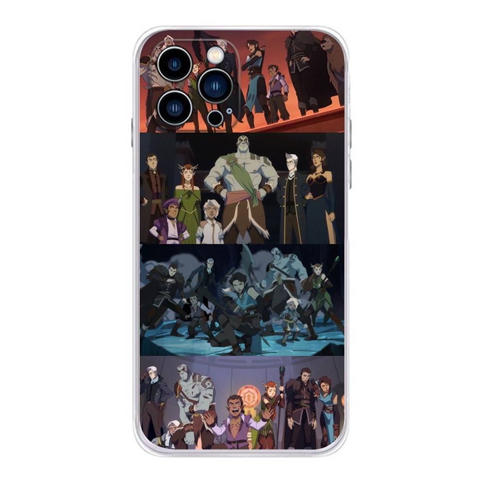 Cartoon L-Legend V-Vox Machina Phone Case For iPhone 17 16,15,14,13,12,11 Plus,Pro,Max,XR,Plus,E,Mini Transparent Soft Cover iPhone16
