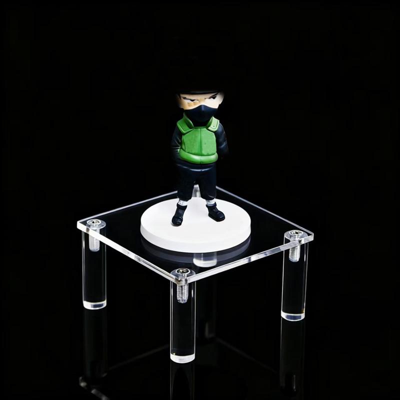 Home 3Pcs Square Acrylic Storage Rack Handmade Toy Doll Display Base Cosmetics Wallet Jewelry Display Rack
