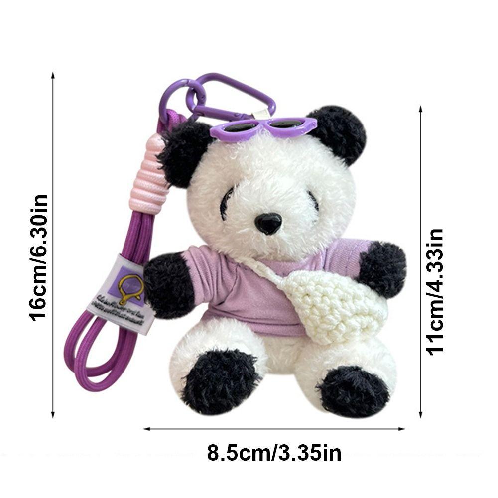 Cute Cartoon Plush Little Bear Pendant Soft Bag Charm Backpack Decorations